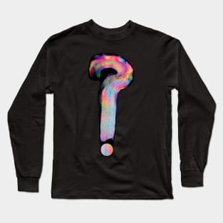 Psychedelic Tipper Question Mark Long Sleeve T-Shirt